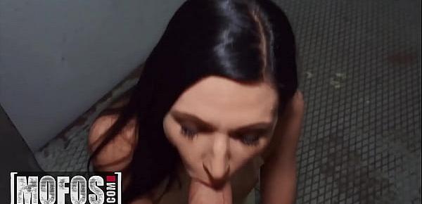  Petite Brunette (Arian Joy) Filled With A Strangers Monster Cock Facialized POV - Mofos